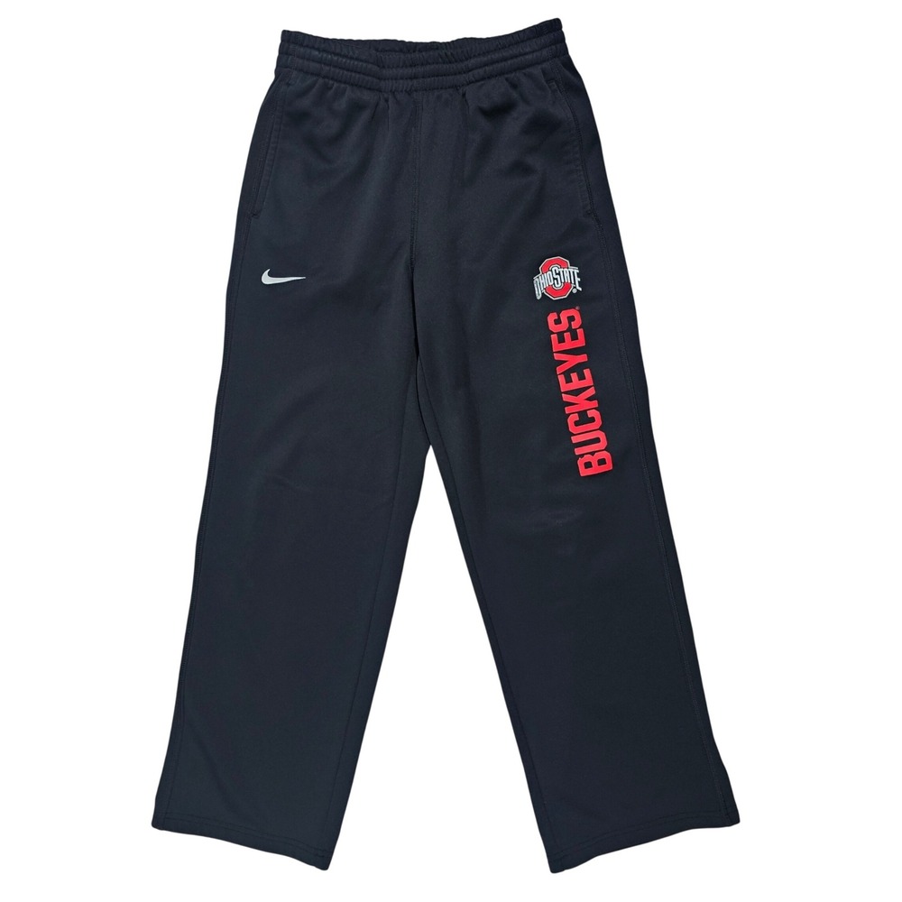 Nike Therma-FIT‎ Kids L Black Ohio State Buckeyes Sweatpants Athletic Joggers